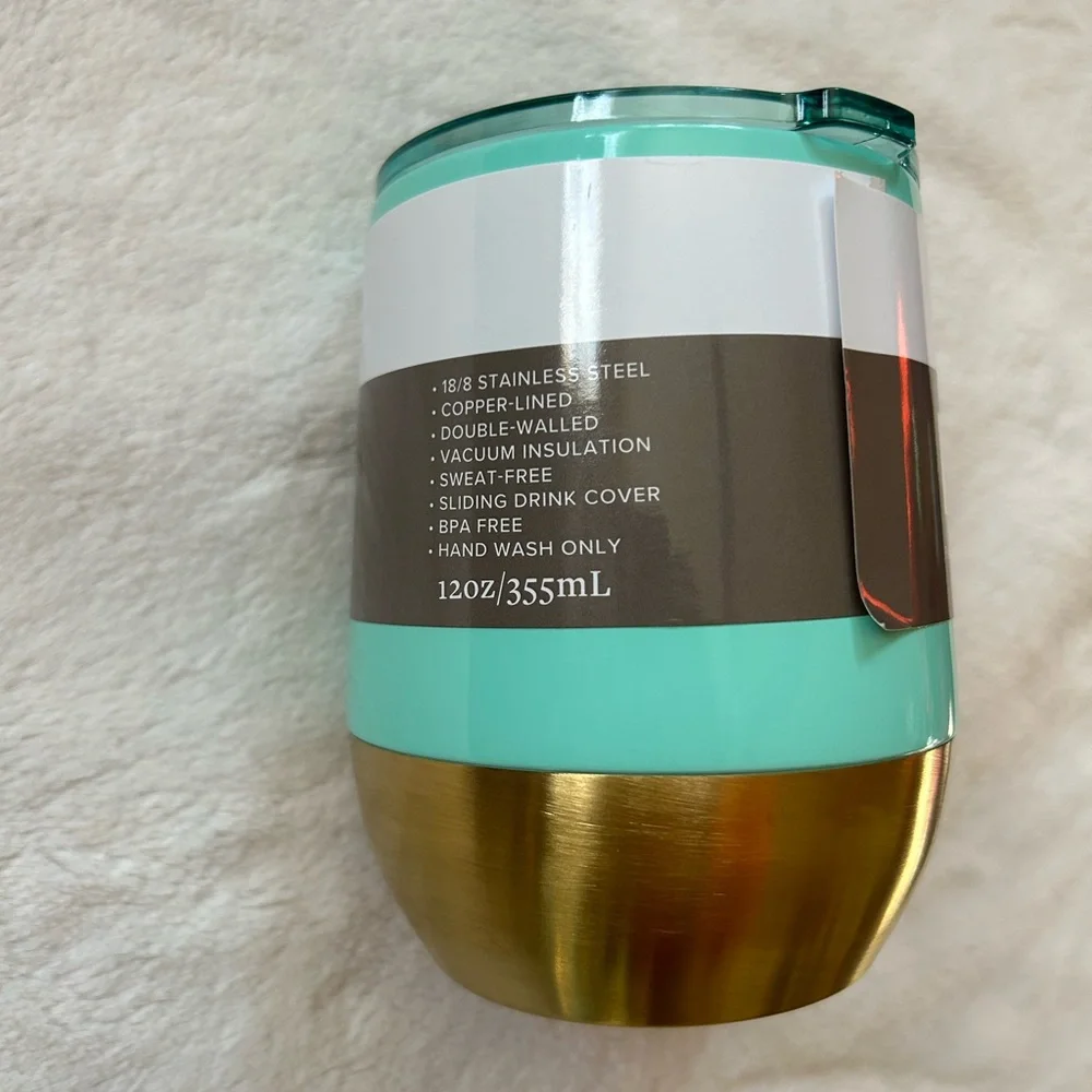 NEW Haven & Key Mint Blue & Copper Tumbler - Picture 6 of 8